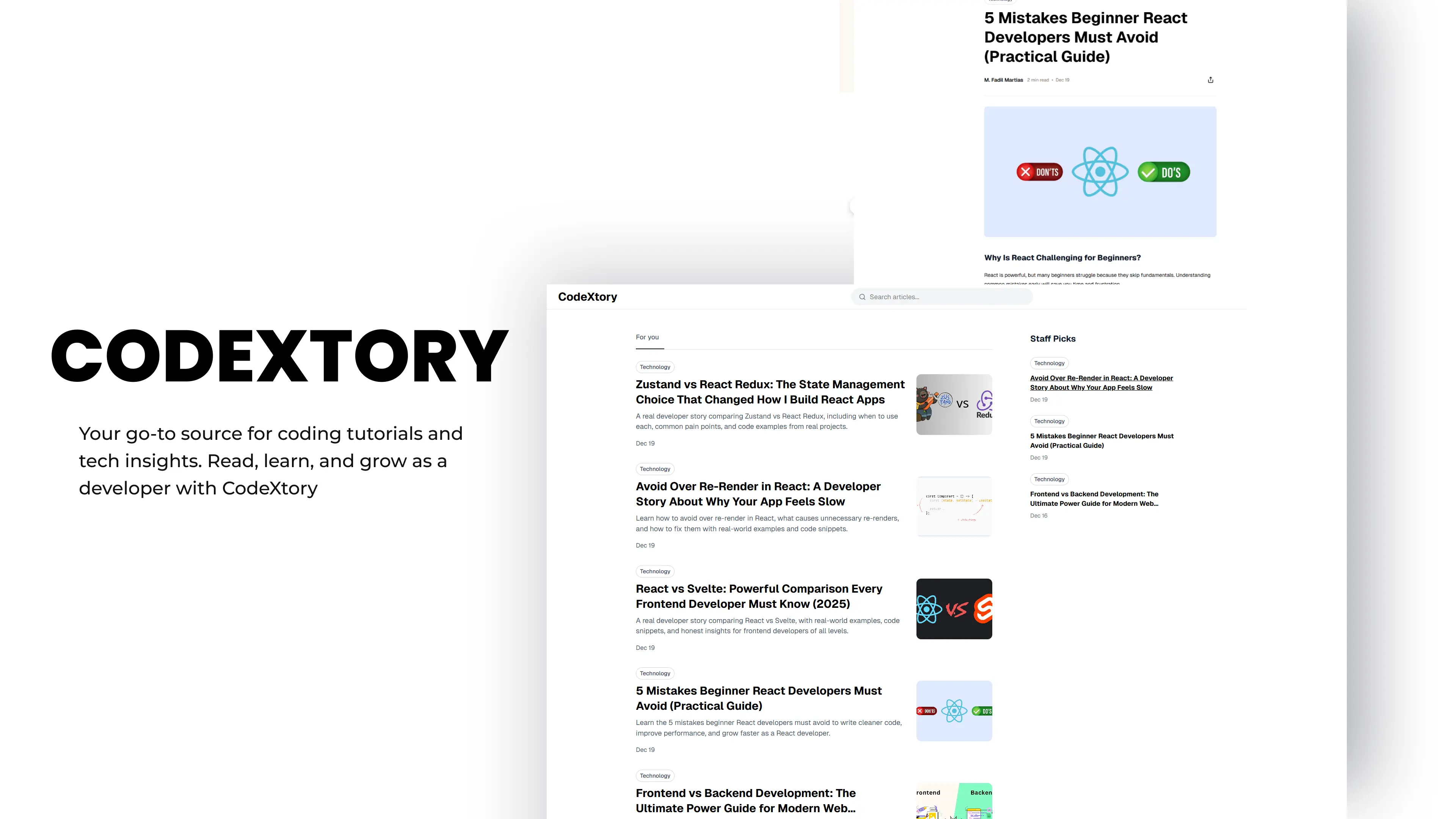 CodeXtory - Tech Blog, Web Development & Coding Tutorials